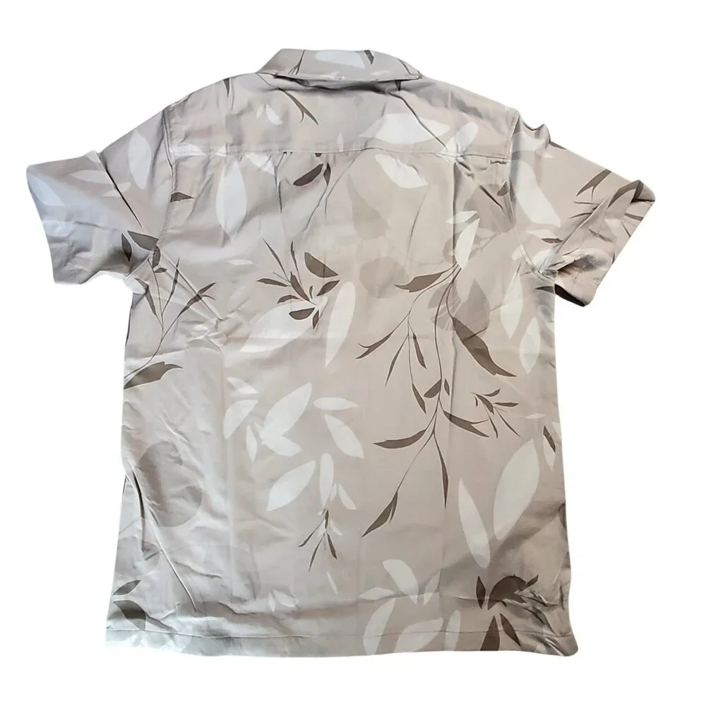 Porter & Ash mens Short Sleeve Kinetic Stretch Button-Up Blouse Size S - Picture 2 of 14